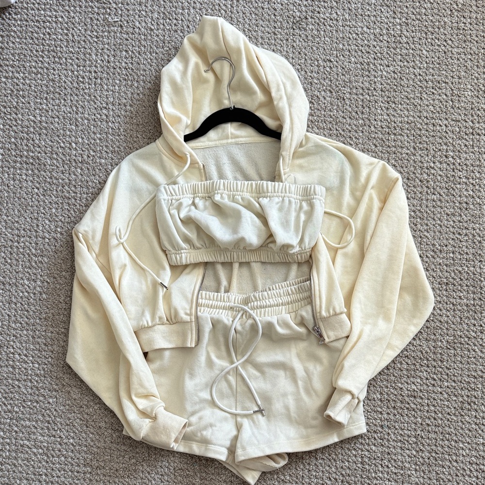 Princess Polly Cream Knit Set